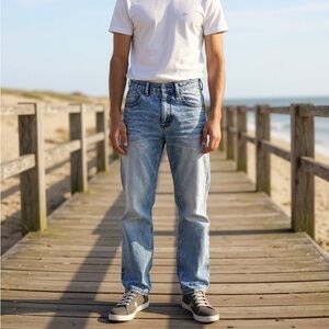 Baileys PT Black Straight 32x30 Denim Jeans with Flaw